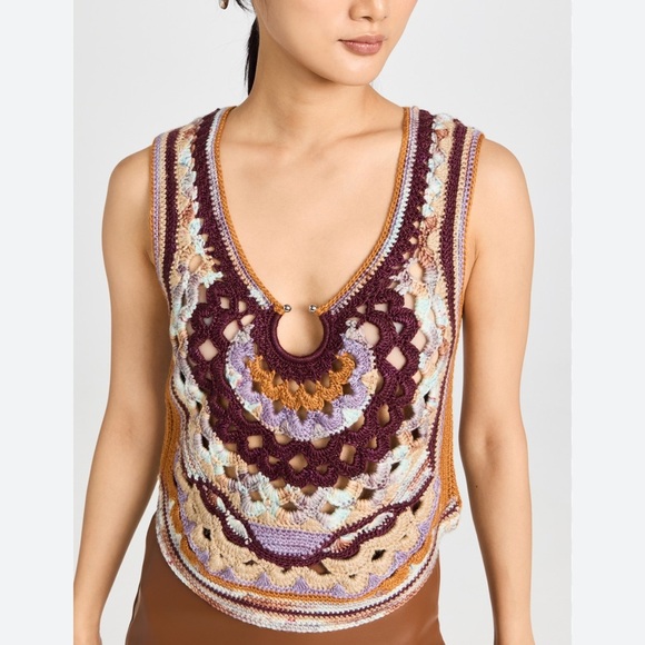 Sea New York Ryan Crochet sweater vest size Medium - Picture 1 of 7